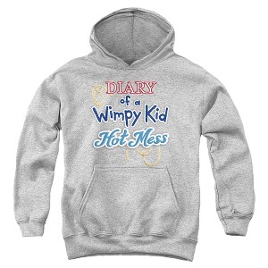 Boys’ Diary Of A Wimpy Kid Hot Mess Logo Hooded Sweatshirt - 1 of 4