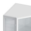 TiramisuBest White freestanding floor storage cabinet with adjustable shelves, 4 drawers and 1 door - 4 of 4