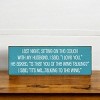 Slickblue Funny Wine Quote Sign, 3.5x10 Knotty Pine Plaque, Rustic Shelf or Wall Decor, Multiple Colors - 2 of 3