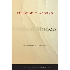 Critical Models - (European Perspectives: A Social Thought and Cultural Criticism) Annotated by  Theodor W Adorno (Paperback) - 1 of 1