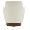 Zeus & Ruta Polyester Swivel Accent Chairs Armchair with Gold Stainless Steel Base for Living Room - 4 of 4