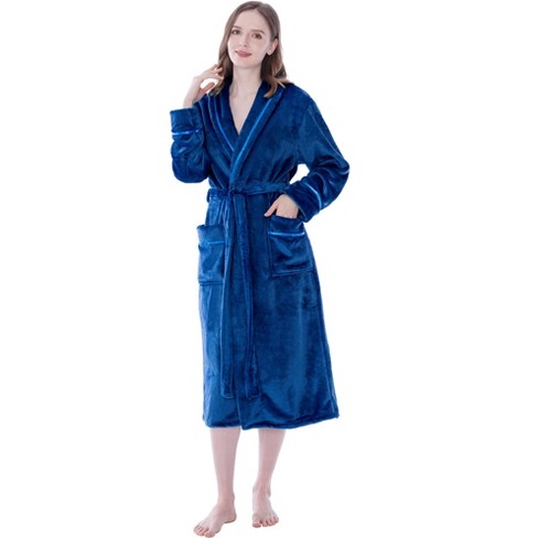 Pavilia Women Plush Fleece Robe, Soft Textured Bathrobe, Lady Cozy