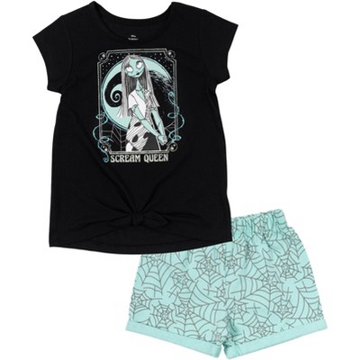 Disney Lilo & Stitch Little Girls T-Shirt and Leggings Outfit Set Pink /  Gray 4