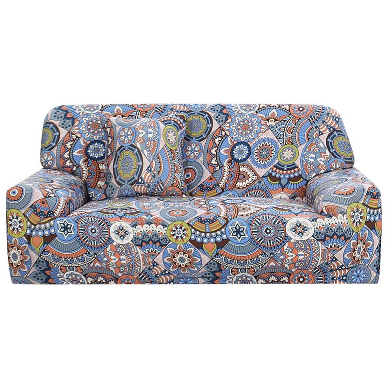 PiccoCasa Stretch Sofa Cover Printed Couch Slipcover for Sofas Elastic Furniture  with One Pillowcase, 4 of 5