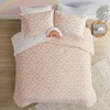 9 Pcs Paisley Print Percale Cotton Comforter Set, All Season Home Textile fits Elegant Bedroom Decor - 4 of 4
