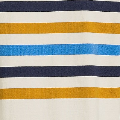 ivory/aged gold rugby stripe