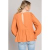 Women's Flare Crinkled Blouse - Heyson - 2 of 2