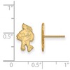 Black Bow Jewelry 14k Yellow Gold Iowa State Cyclones NCAA Post Earrings - 2 of 3