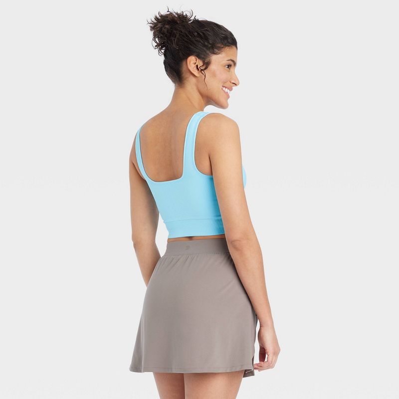 Women's Seamless Square Neck Cropped Tank Top - All In Motion™, 2 of 12