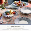 Spode Blue Italian 7-Inch Narrow Side Plate with Stripe Border - Porcelain Serving Plate - Eastern Inspired Pattern - Microwave & Dishwasher Safe - 2 of 4