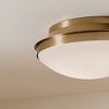 Kichler Lighting Bretta 3 - Light Flush Mount in  Brushed Natural Brass - 4 of 4