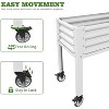 Anybear 48x24x35in Antique White Galvanized Elevated Garden Bed - 4 of 4