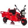 TopComfy Baby Walkers Kids Energy Three Wheel Truck Two Wheel Drive Anti Slip Wheels Large Storage Space Extra for Kids, Red, 37.4"*18.9"*13.78" - 2 of 4