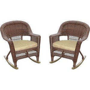 HomeStock Rocker Classic Comfort Chair With Cushion - Set Of 2 - 1 of 4