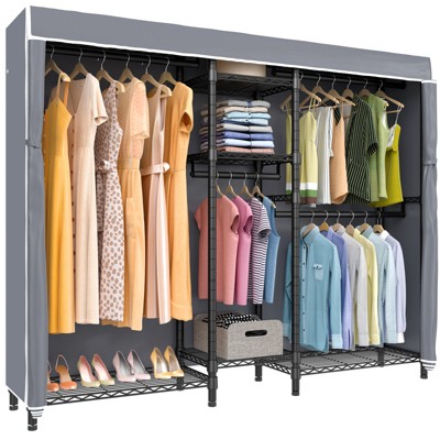 Vipek V6c Heavy Duty Covered Clothes Rack Portable Wardrobe Closet ...