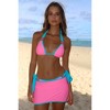 Moda Minx Contrast Cove 'Candy & Sky' Micro Skirt - 3 of 4