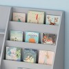 TopComfy Decorative Bookshelf Kids Bookshelf and Toy Storage 4 Tier Book Shelf with Bookcase Display Stand for Living Room, Gray, 37.2"*19.1"*5.12" - 3 of 4