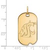 Black Bow Jewelry 14k Yellow Gold Plated Sterling Silver Washington State Cougars NCAA Pendant - 2 of 3