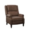 MAYEERTY Coffee Faux Leather Pushback Recliner Chair Ergonomic Design for Living Room Bedroom RV - 4 of 4