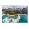 Trademark Fine Art -Pierre Leclerc 'Kauai's Tunnels Beach' Canvas Art - 2 of 3