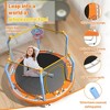 KWPZQEB 55" W Trampoline for Kids, Outdoor Kids Trampoline with Enclosure Net & Basketball Hoop, Small Toddler Trampoline for Girls & Boys, 110 lbs - 4 of 4
