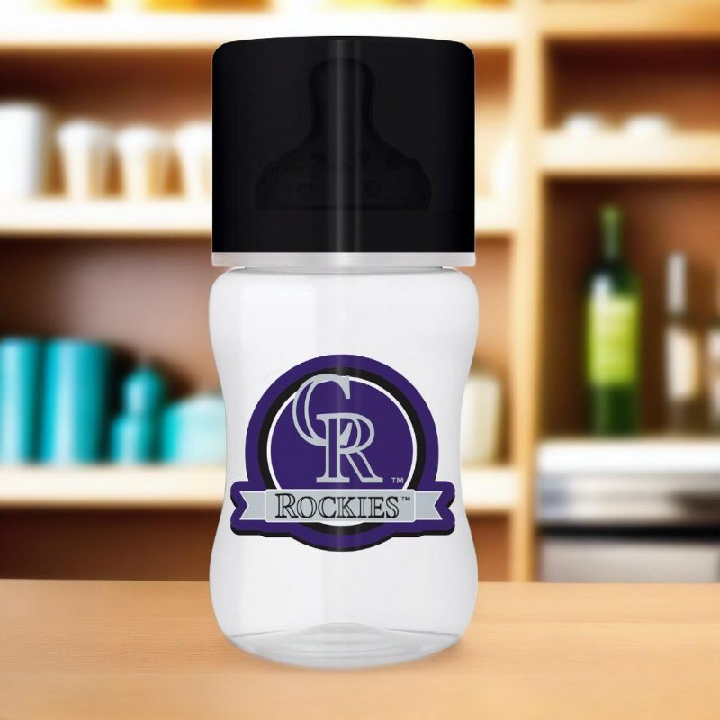 BabyFanatic Officially Licensed Colorado Rockies MLB 9oz Infant Baby Bottle, 3 of 4