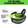 Recovery Gear Kit Including 10 Ton Snatch Block Pulley with Winch Line Dampener, 3/4" d Ring Shackles, 3" x 20' Tow Strap , 3" X8' Tree Saver Strap - 4 of 4