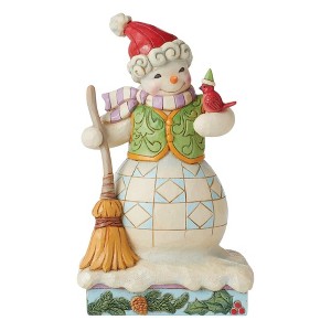 Jim Shore 7.5 Inch Season's Tweetings Heartwood Creek Santa Figurines - 1 of 3