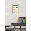 Trends International DC Comics Batman: 85th Anniversary - The Batmobiles Logos Framed Wall Poster Prints - 2 of 4