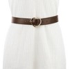 INSPIRE CHIC Women's Solid Color Heart-Shaped Buckle with Beads Belts - 4 of 4