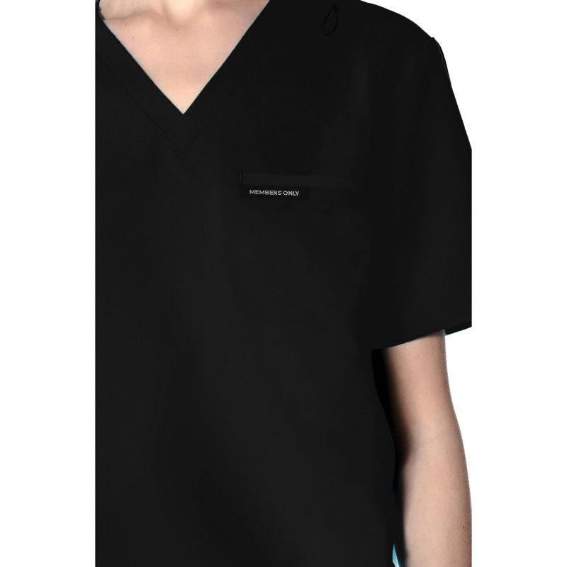 Members Only Women's Bari  Single Chest Pocket Scrub Top, 4 of 7