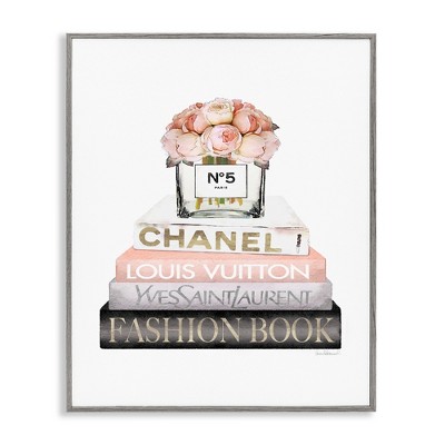 Stupell Industries Pink Fashion Book Stack, 16" x 20"
