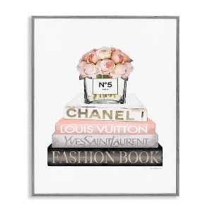 Stupell Industries Pink Fashion Book Stack, 16" x 20" - 1 of 4