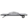 vidaXL Sun Lounger with Cushion & Wheels Poly Rattan Black - 4 of 4