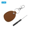 Unique Bargains Home Car Leather Metal Portable Exquisite Design Keychain 2 Pcs - 3 of 4