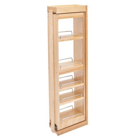 Wall Cabinet Pull-out Organizer with Wood Adjustable Shelves