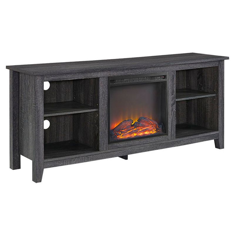 Ackerman Modern Transitional Fireplace TV Stand for TVs up to 65" - Saracina Home, 1 of 9