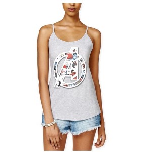 Hybrid Womens The Avengers Tank Top, Grey, X-Small - 1 of 1