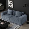 Modular Sofa With Oversized Sleeper Conversion, Cloud Velvet Couch Set With Deep Seats And Wide Armrests For Living Room-Maison Boucle - 3 of 4