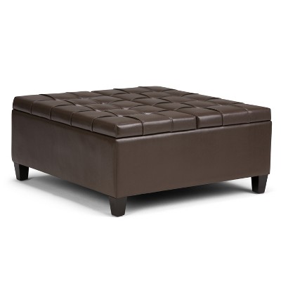 target faux leather ottoman