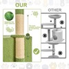 Modern Multicoloured Soft Plush Cat Tree Pet Tower with Floral Shape, Cat Condo and Soft Ball - 3 of 4