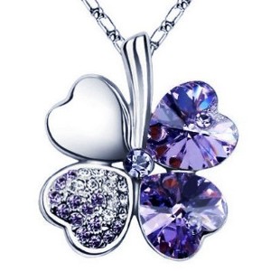 Wrapables Crystal Four Leaf Clover Pendant Necklace - 1 of 1