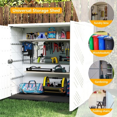 Yardgrace Weather Resistant 75Gal Storage Cabinet with Adjustable Shelves