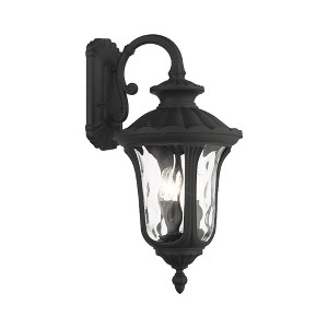 Livex Lighting Oxford 3 - Light Wall Light in  Textured Black - 1 of 4
