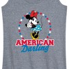 Women's - Disney - American Darling Minnie Graphic Racerback Tank - 2 of 4