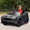 Jojoka 12V Licensed Ride On Car for Kids, Dodge Challenger Style, Toddler Ride On Toy with Remote, Spring Suspension, Music, LED Lights - 2 of 4