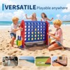 Giant 4-to-Score Game Set, 3-Level Height Adjustable Jumbo 4-in-a-Row Game with Quick-Release Slider, Mini Basketball, Golf & Ring Toss Set for Party - 2 of 4