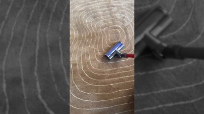 Handmade Light Brown Wool Abstract Rectangular Area Rug