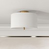 Hudson and Canal 16" Flush Mount with Fabric Shade - 2 of 4