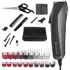 Remington® Easy Fade Haircut Kit, Hair Clippers for Men, Tapered and Standard Fixed Combs, Travel Case Included, Black - 2 of 4